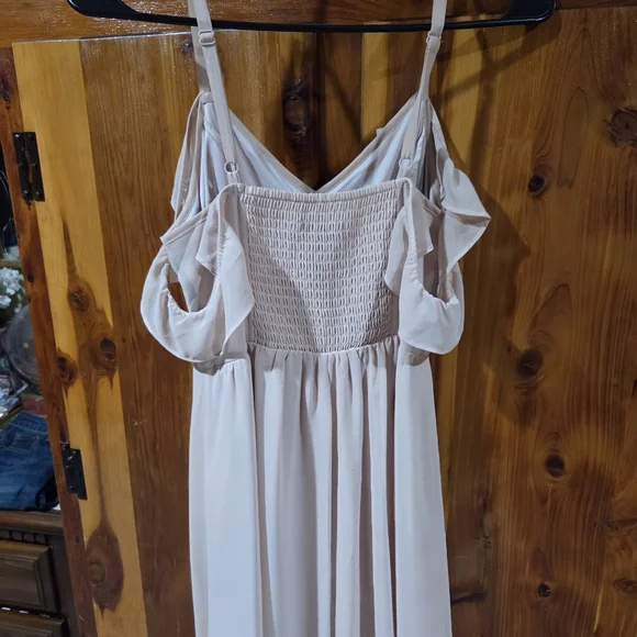 Express Pink and Blue Floral Midi Dress - Picture 5 of 7